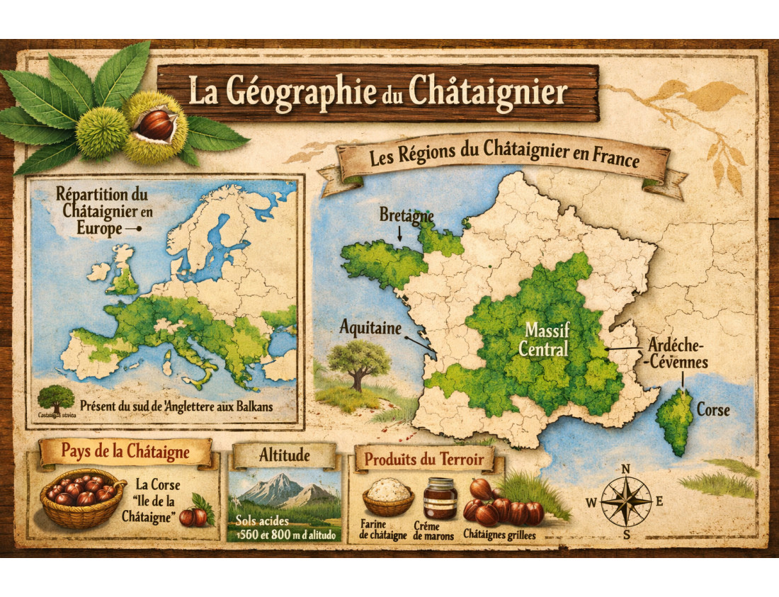 Tout savoir sur le châtaignier